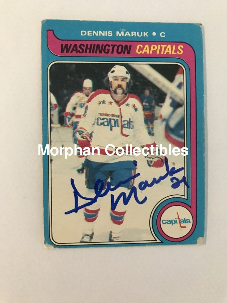 Dennis Maruk Autographed Cards 1979/80 Opc #5 Card