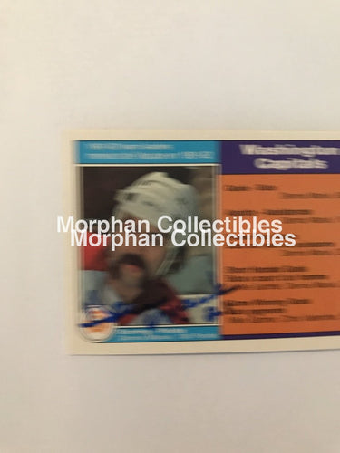 Dennis Maruk Autographed Cards 1982/83 Opc Washington Leaders #3 Card