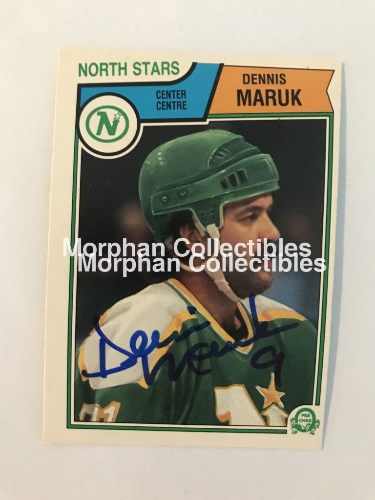 Dennis Maruk Autographed Cards 1983/84 Opc #3 Card