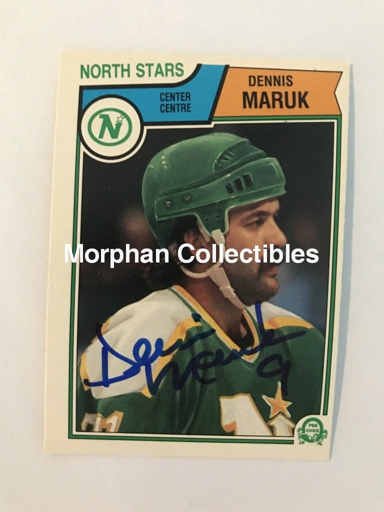 Dennis Maruk Autographed Cards 1983/84 Opc #3 Card