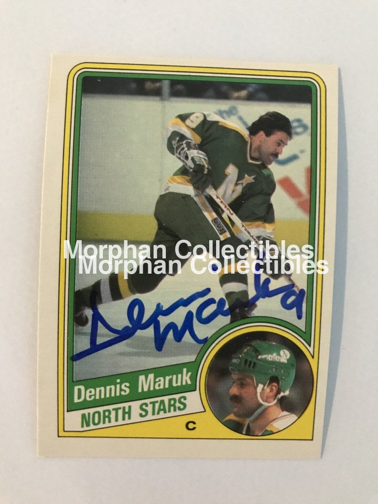 Dennis Maruk Autographed Cards 1984/85 Opc #3 Card