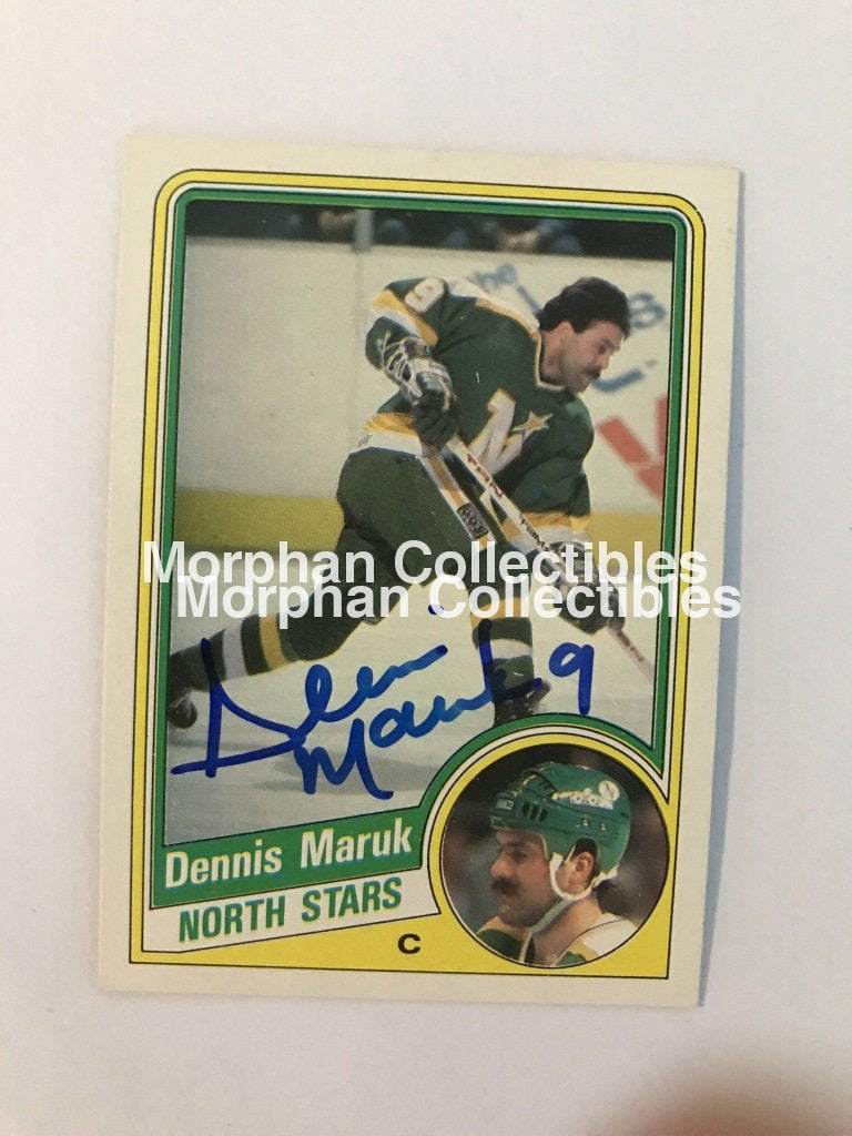 Dennis Maruk Autographed Cards 1984/85 Topps Card