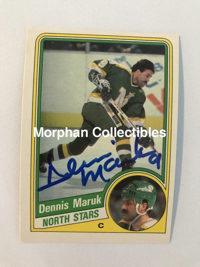 Dennis Maruk Autographed Cards 1984/85 Opc #3 Card