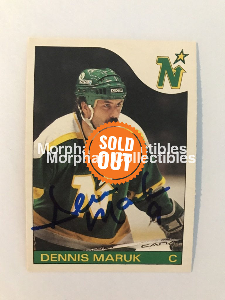 Dennis Maruk Autographed Cards 1985/86 Opc #2 Card