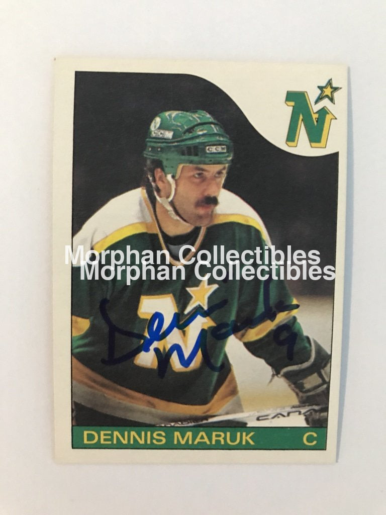 Dennis Maruk Autographed Cards 1985/86 Topps Card