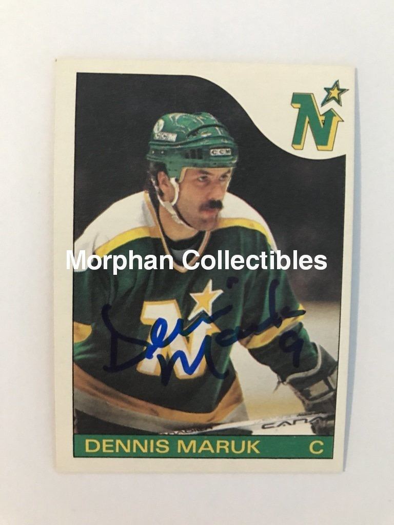 Dennis Maruk Autographed Cards 1985/86 Topps Card