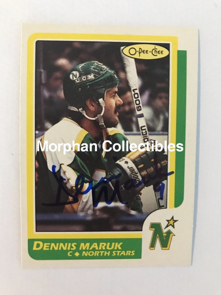 Dennis Maruk Autographed Cards 1986/87 Opc #2 Card