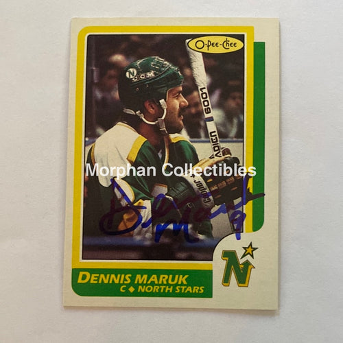 Dennis Maruk - Autographed Card 1986/87 Opc