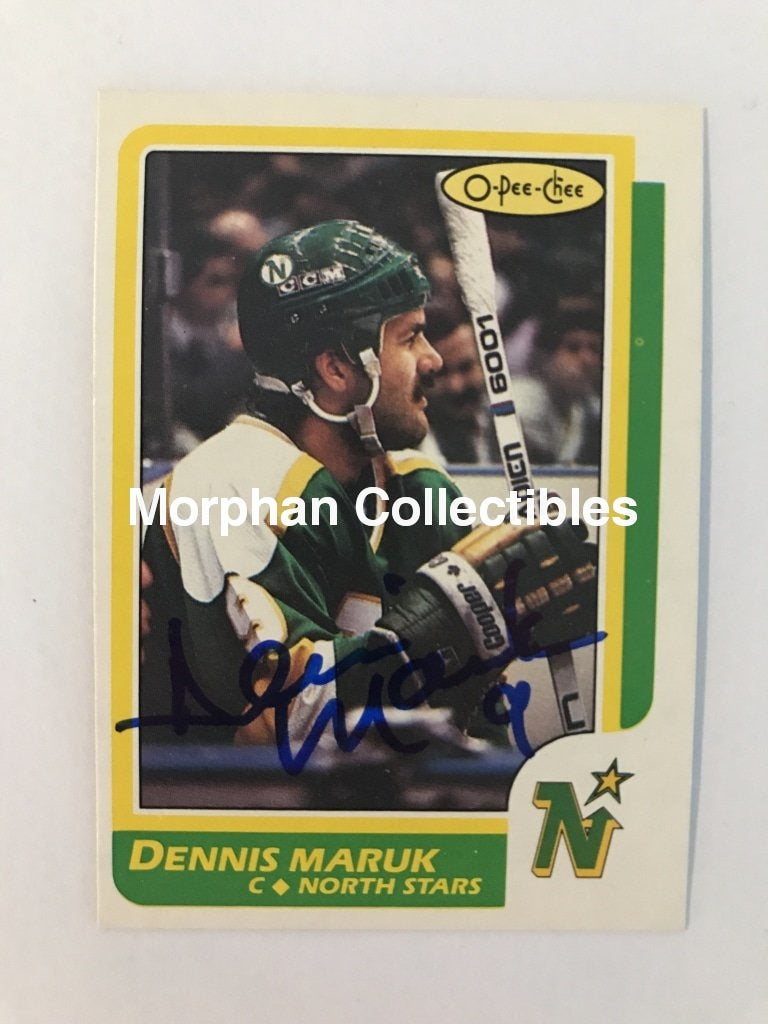 Dennis Maruk Autographed Cards 1986/87 Opc #3 Card