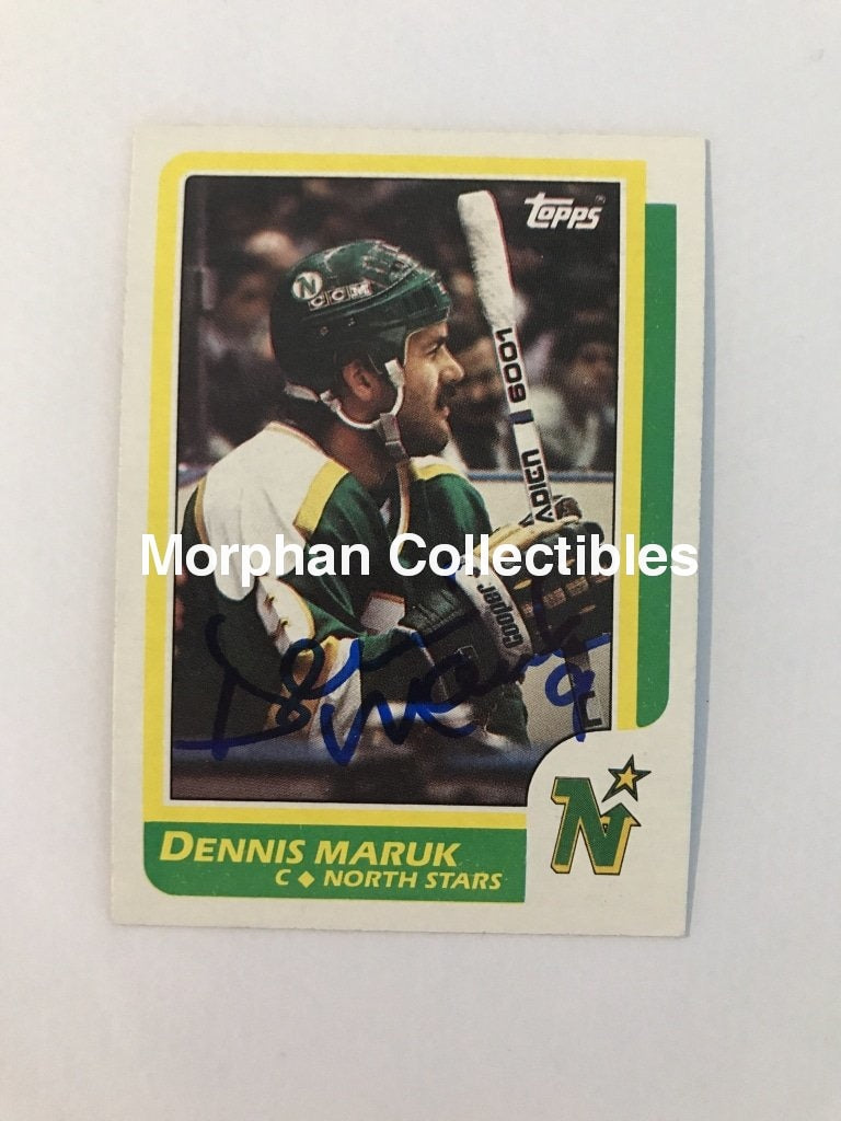 Dennis Maruk - Autographed Card 1986/87 Topps