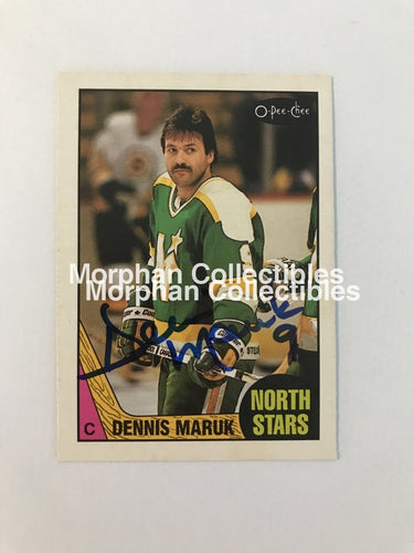 Dennis Maruk - Autographed Card 1987/88 Opc #1
