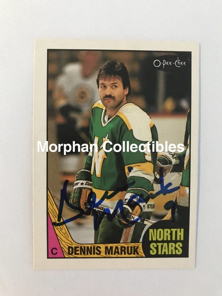 Dennis Maruk Autographed Cards 1987/88 Opc #2 Card