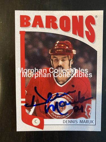 Dennis Maruk - Autographed Card 2005 Itg Cleveland Barons