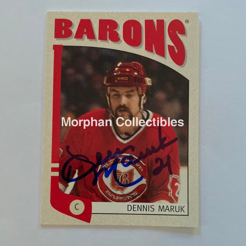 Dennis Maruk - Autographed Card 2005 Itg Cleveland Barons