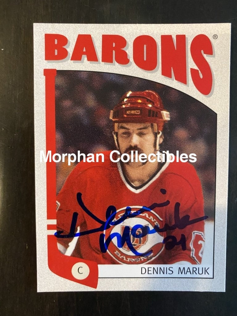 Dennis Maruk - Autographed Card 2005 Itg Cleveland Barons