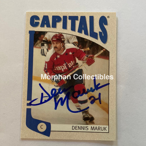 Dennis Maruk - Autographed Card 2005 Itg Washington Capitals
