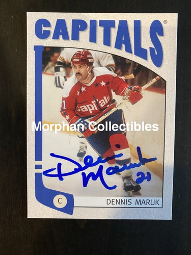 Dennis Maruk - Autographed Card 2005 Itg Washington Capitals