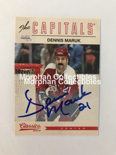 Dennis Maruk - Autographed Card 2012/12 Classics Certified