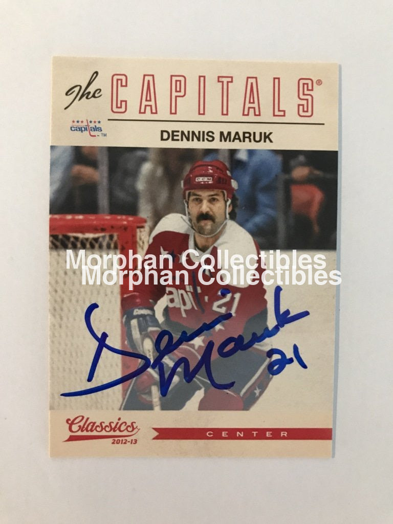 Dennis Maruk - Autographed Card 2012/12 Classics Certified