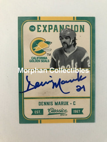 Dennis Maruk - Autographed Card 2012/13 Classics