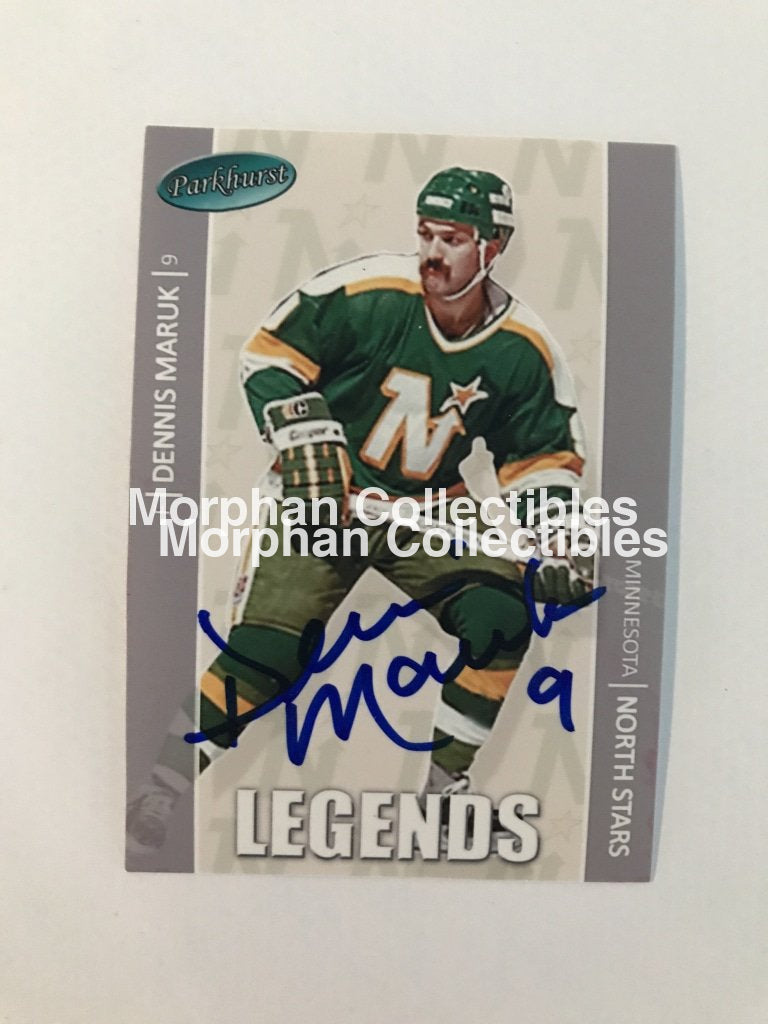 Dennis Maruk - Autographed Card Parkhurst Custom No Back