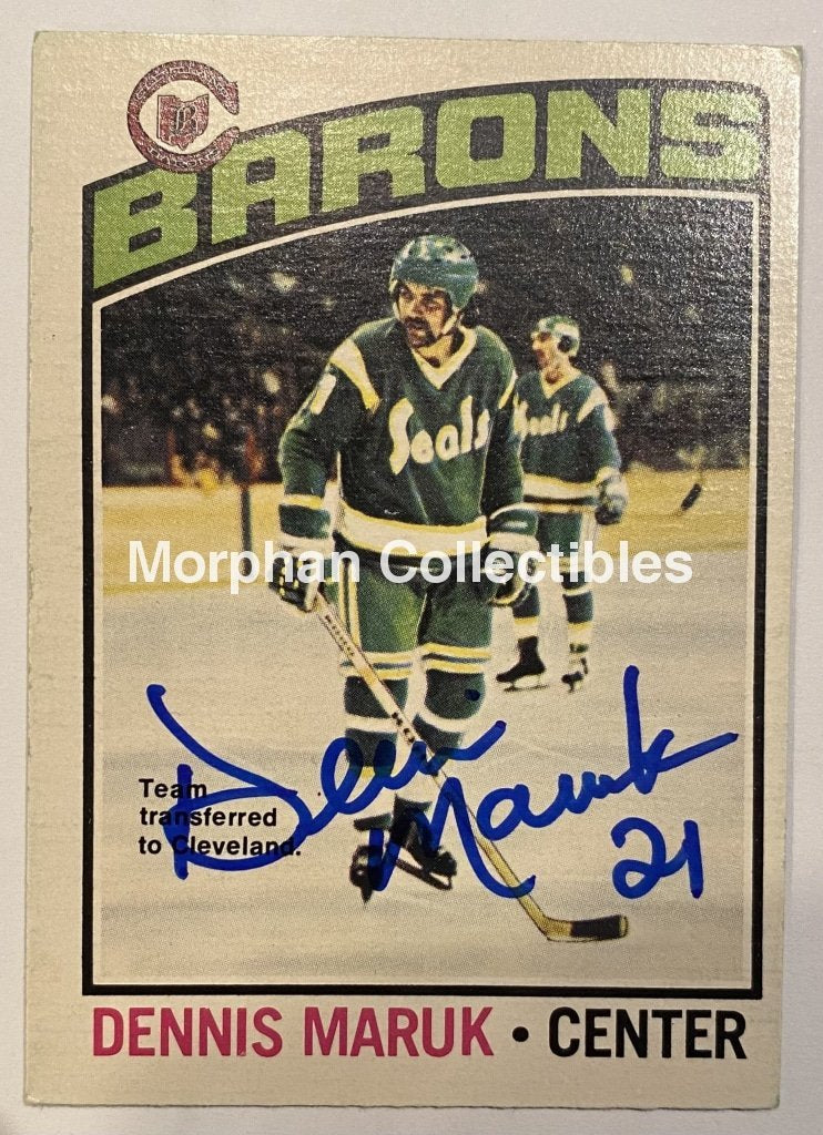 Dennis Maruk - Autographed Card 1976/77 Opc #2