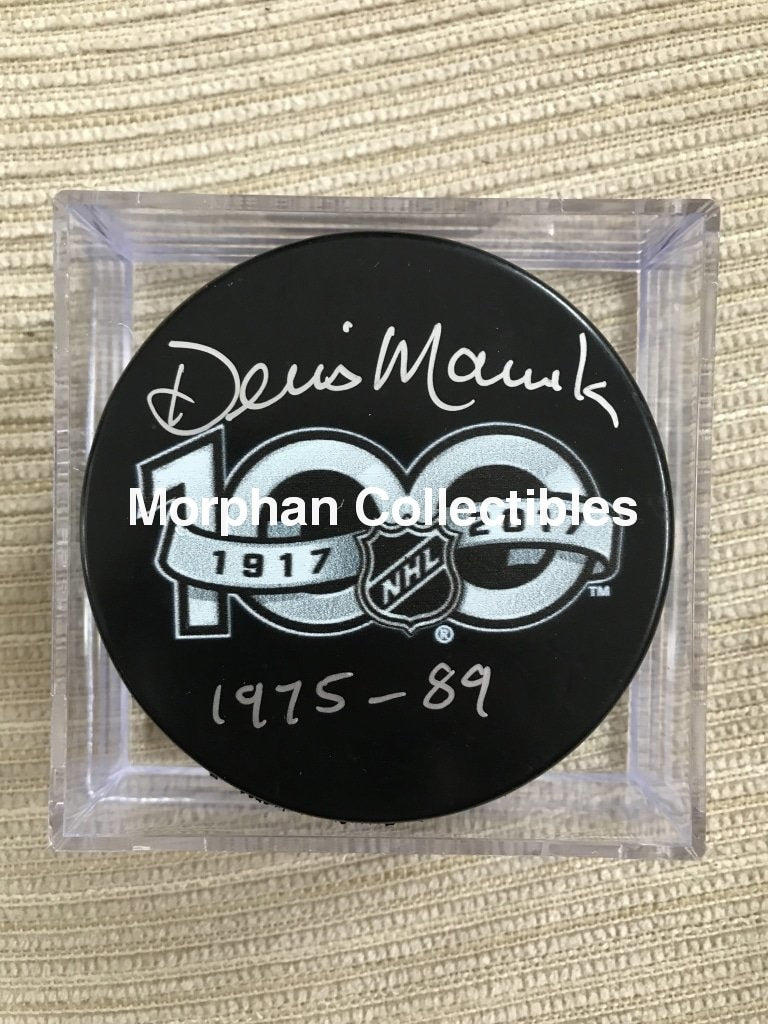 Dennis Maruk - Autographed 100 Centennial Puck