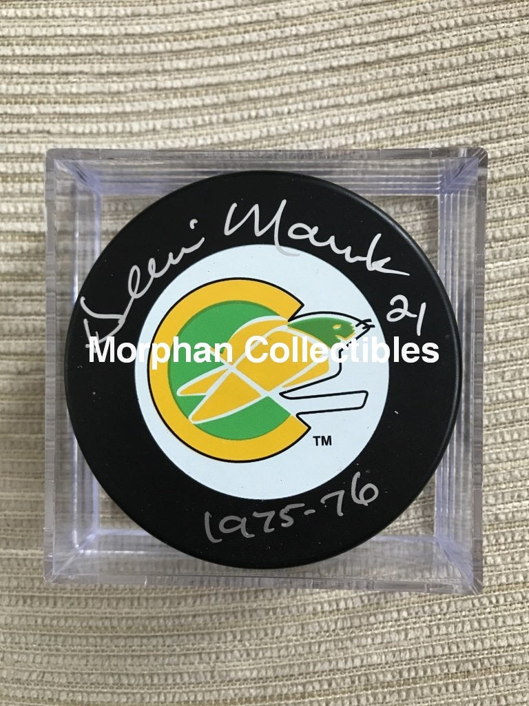 Dennis Maruk - Autographed California Seals Puck