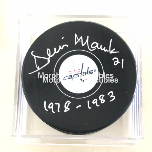 Dennis Maruk - Autographed Washington Puck (1978-1983)