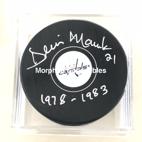 Dennis Maruk - Autographed Washington Puck (1978-1983)