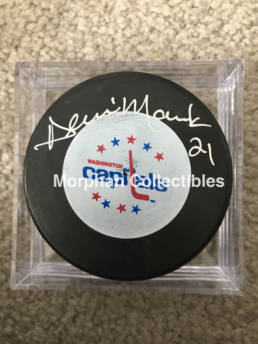Dennis Maruk - Autographed Puck Washington Capitals
