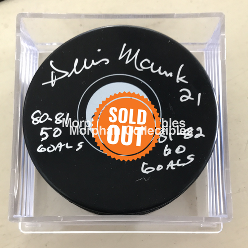 Dennis Maruk - Autographed Washington Puck (50 60 Goals)