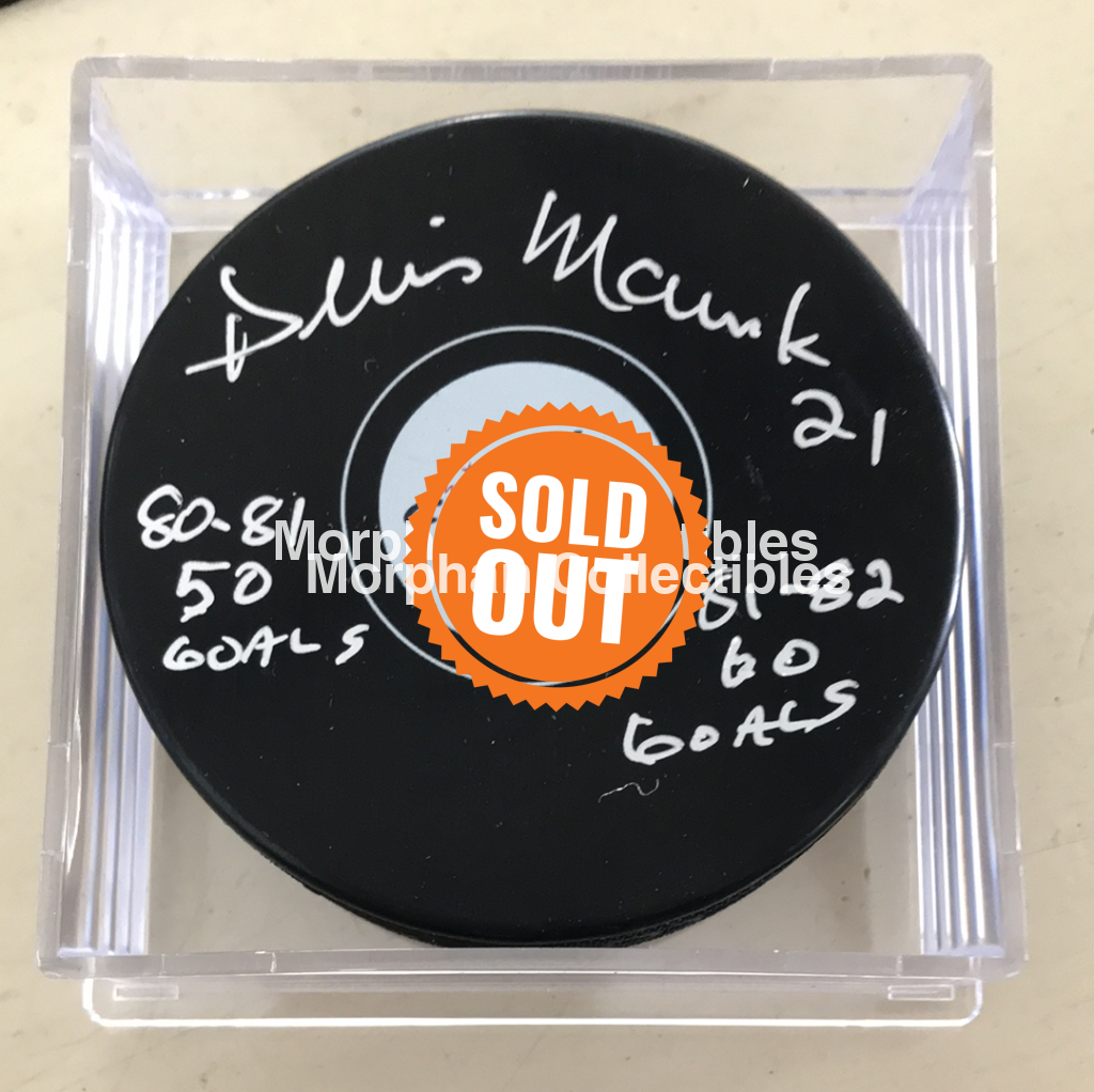 Dennis Maruk - Autographed Washington Puck (50 60 Goals)