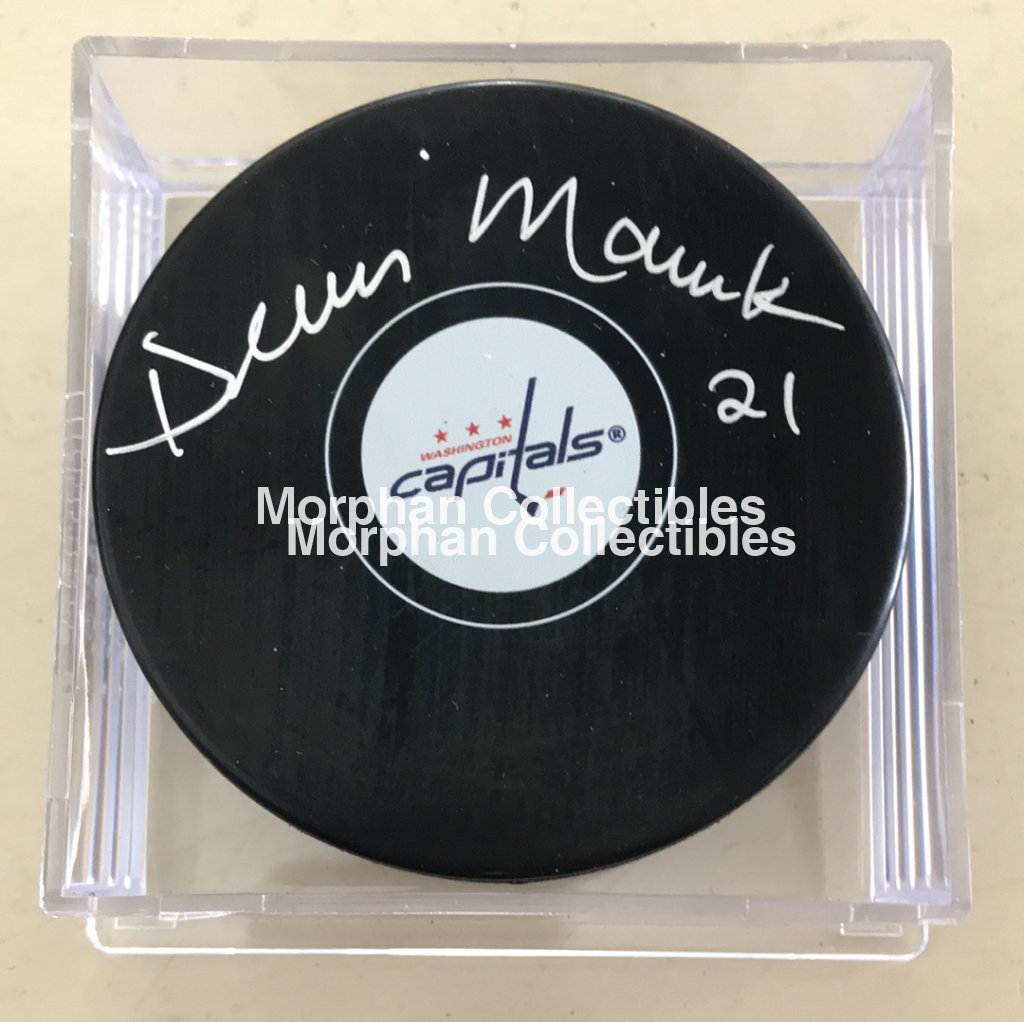 Dennis Maruk - Autographed Washington Puck