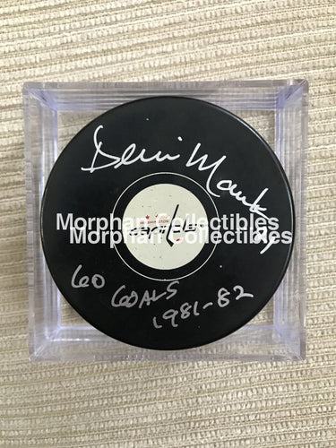 Dennis Maruk - Autographed Washington Puck (60 Goals)