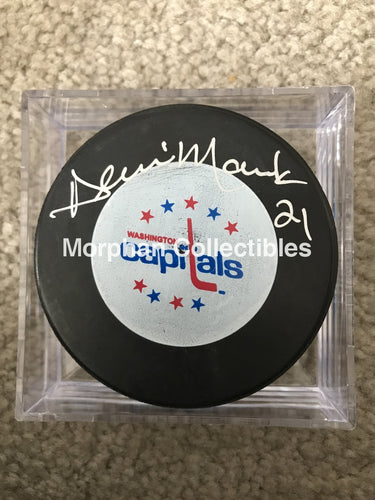 Dennis Maruk - Autographed Puck Washington Capitals