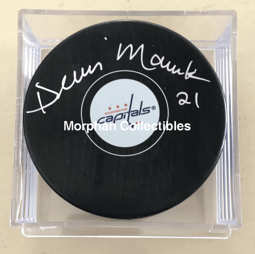 Dennis Maruk - Autographed Washington Puck