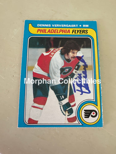 Dennis Ververgaert - Autographed Card - 1979-80 OPC Card