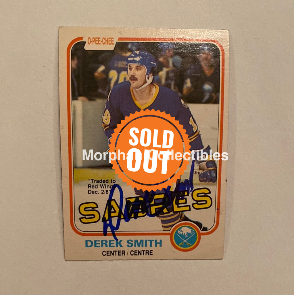 Derek Smith - Autographed Card Opc 1981-82