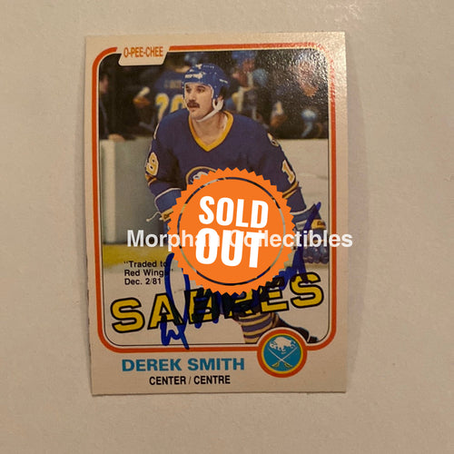 Derek Smith - Autographed Card Opc 1981-82