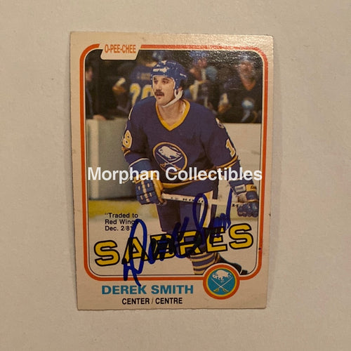 Derek Smith - Autographed Card Opc 1981-82