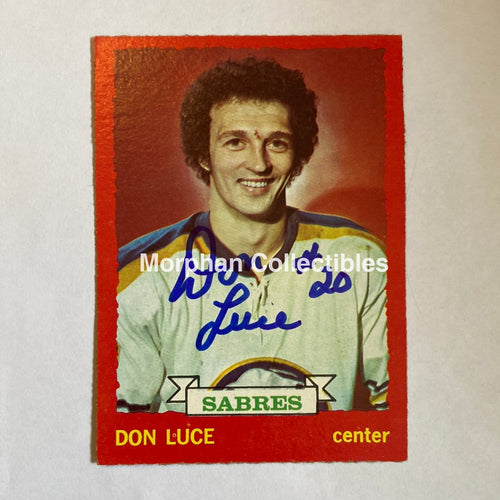 Don Luce - Autographed Card 1973-74 Topps