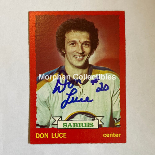 Don Luce - Autographed Card 1973-74 Topps