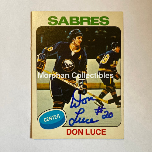 Don Luce - Autographed Card 1975-76 Opc