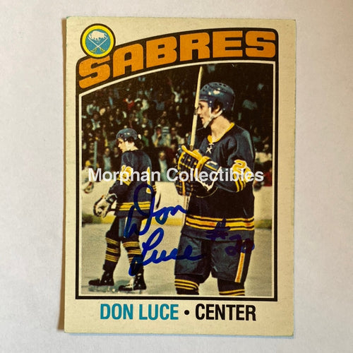 Don Luce - Autographed Card 1976-77 Opc