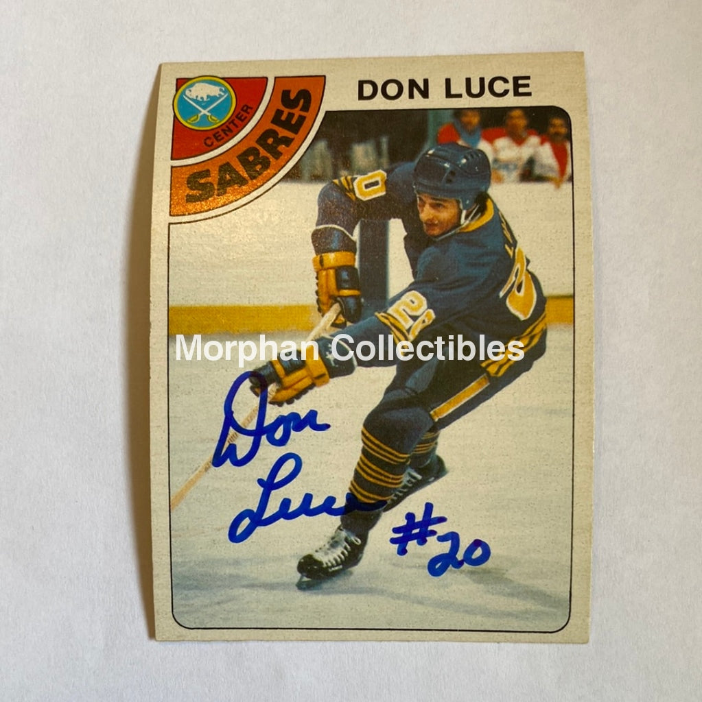 Don Luce - Autographed Card 1978-79 Opc