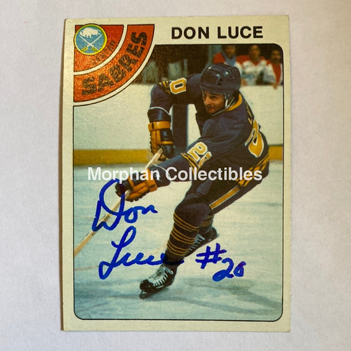 Don Luce - Autographed Card 1978-79 Topps