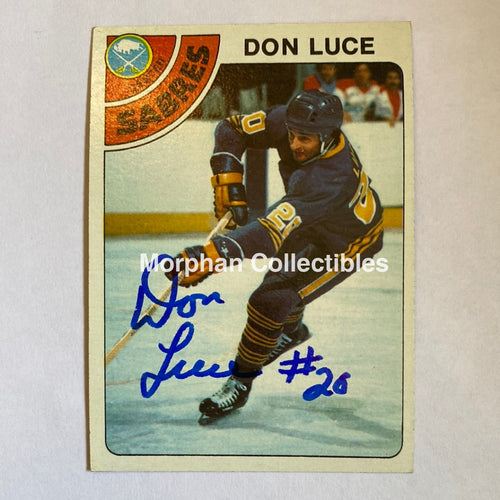 Don Luce - Autographed Card 1978-79 Topps