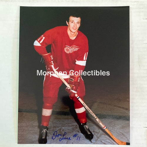 Don Luce - Autographed Detroit Red Wings 8X10 Photo