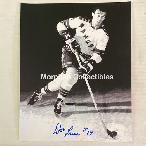 Don Luce - Autographed New York Rangers 8X10 Photo